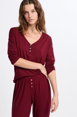 T-shirt de pyjama manches longues;${refinementColor}