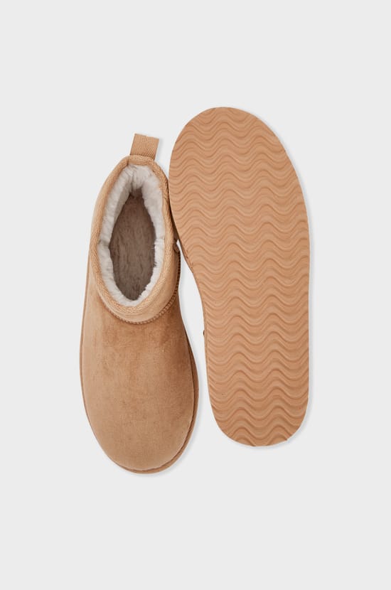 Chaussons bottines fourrés;${refinementColor}