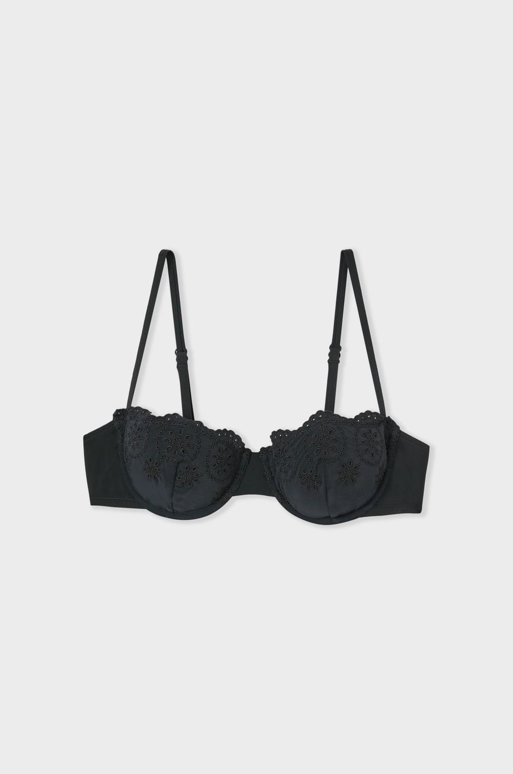 Balconette Bikini Top With Embroidery;${refinementColor}