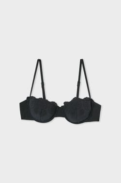 Balconette Bikini Top With Embroidery;${refinementColor}