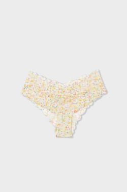 Hipster V-shape dentelle imprimée;${refinementColor}