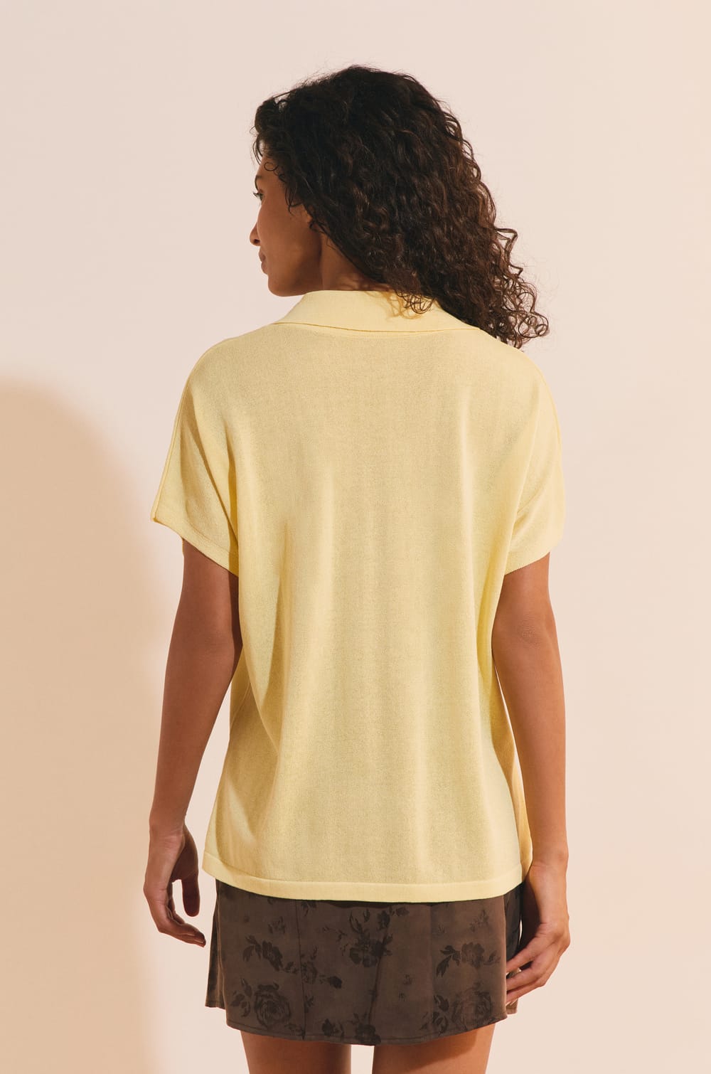 Pull manches courtes col polo;${refinementColor}