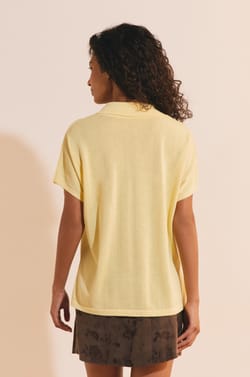 Pull manches courtes col polo;${refinementColor}