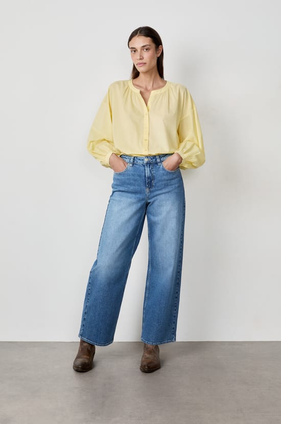 Long-Sleeved Cotton Shirt;${refinementColor}