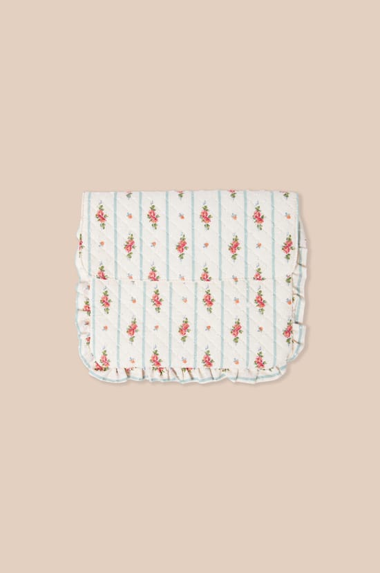 Trousse en coton &agrave; motifs fleurs;${refinementColor}