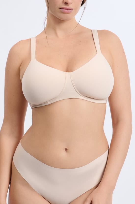 Post-Mastectomy Lightly Lined Wireless Bra;${refinementColor}