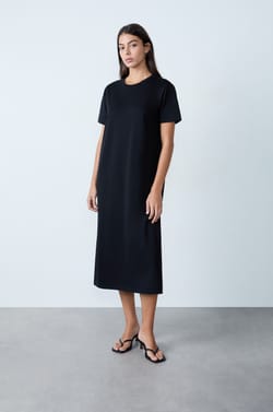 Long Cotton Dress;${refinementColor}