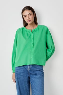 Long-sleeved cotton shirt;${refinementColor}