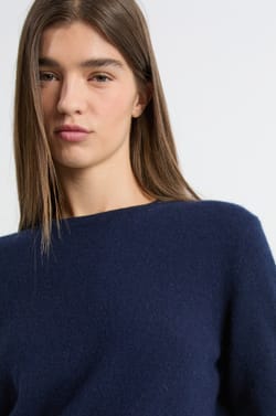 Pull col rond en cachemire;${refinementColor}