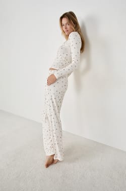 Pantalon de pyjama avec imprimé champignons;${refinementColor}