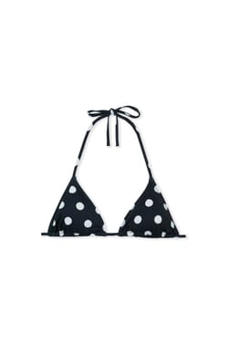 Haut de maillot de bain triangle &agrave; pois;${refinementColor}