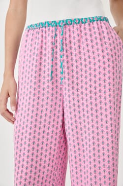 7/8 Printed Pyjama Trousers;${refinementColor}