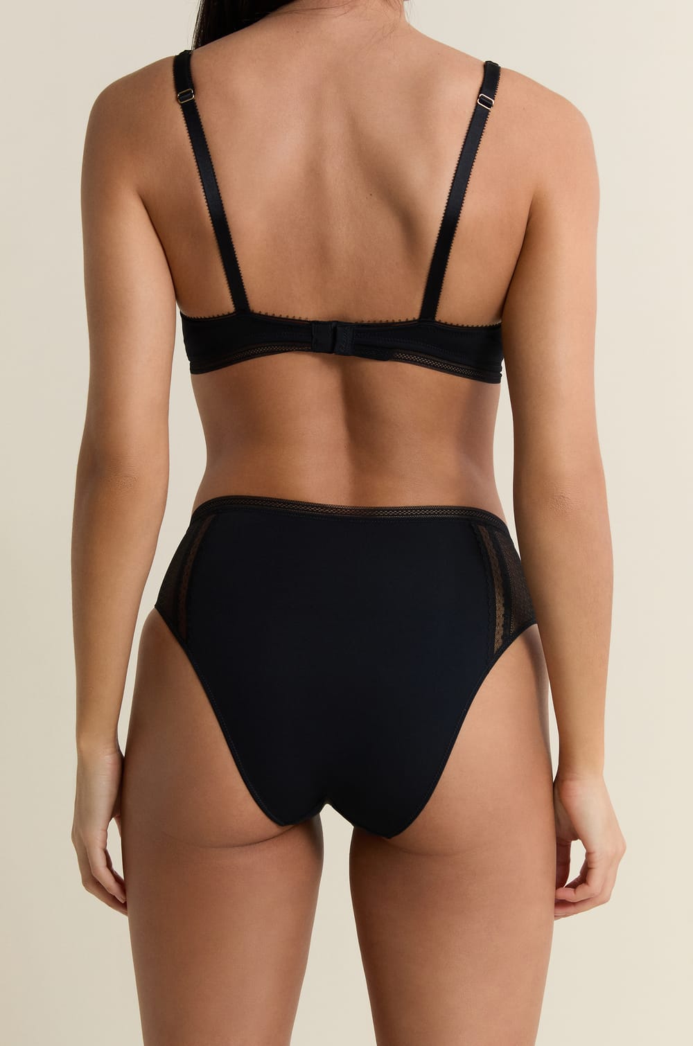 Culotte midi avec d&eacute;tails en dentelle;${refinementColor}