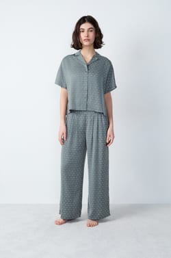 Short-Sleeved Pyjama Shirt;${refinementColor}