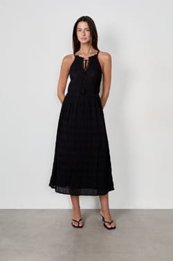 Long Embroidered Dress;${refinementColor}