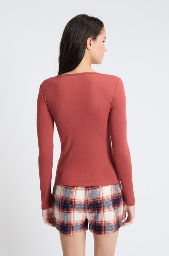 Pyjama T-Shirt mit langen &Auml;rmeln;${refinementColor}