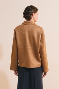 Veste effet daim;${refinementColor}