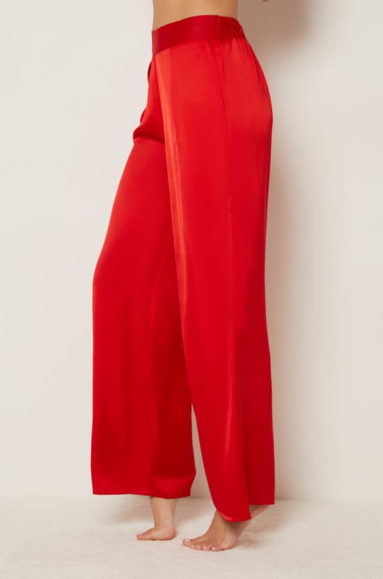 Satin Pyjama Trousers;${refinementColor}