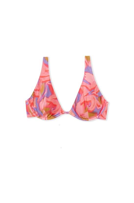 Haut de maillot de bain corbeille fleuri;${refinementColor}
