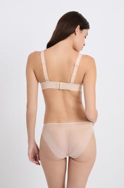 Soutien-gorge triangle sans armatures en tulle;${refinementColor}