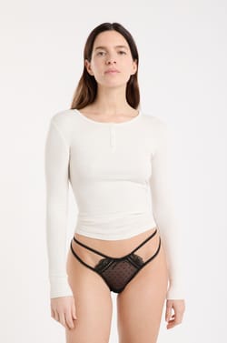 Tanga in Tulle and Lace;${refinementColor}