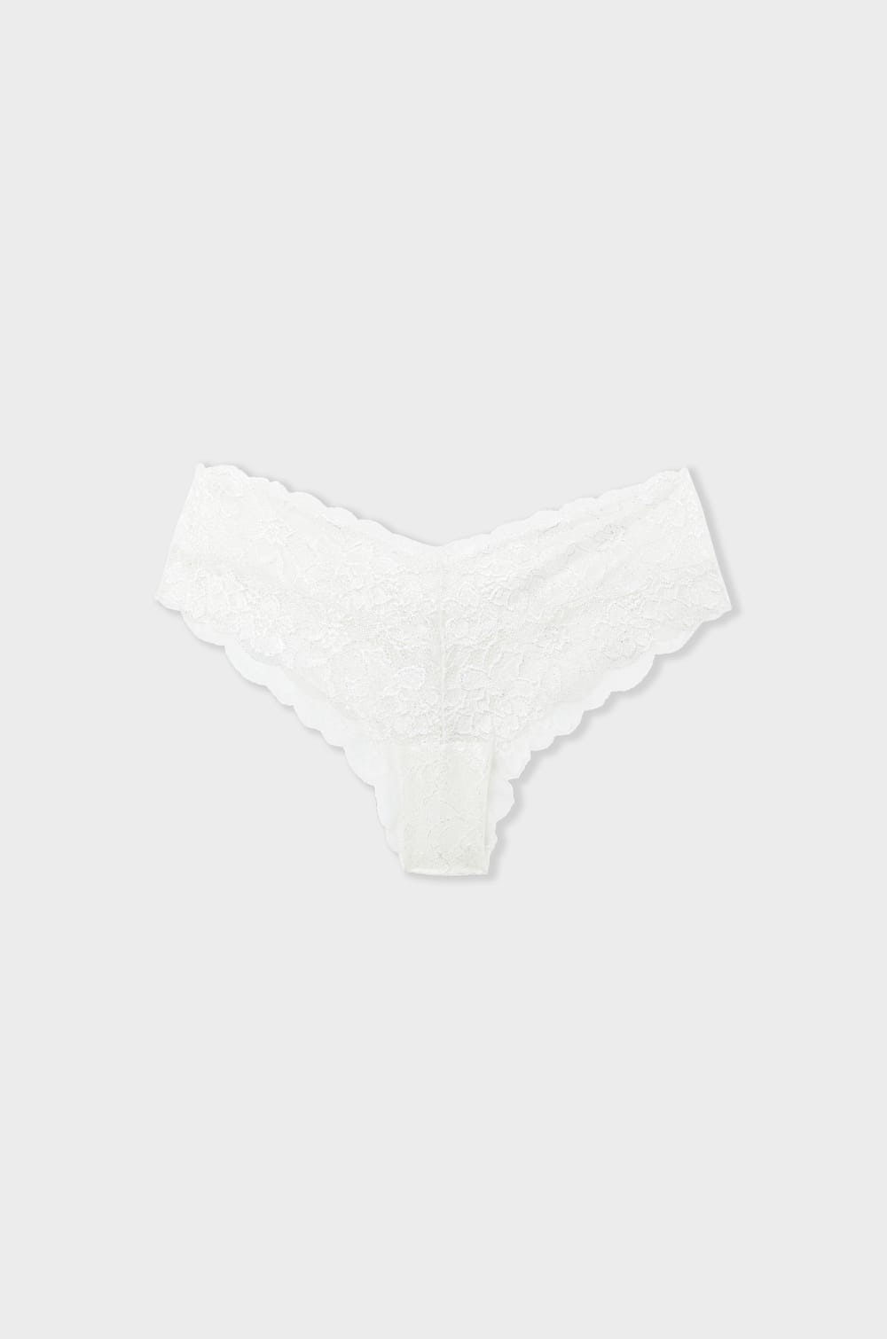 V-shape Lace Hipster;${refinementColor}