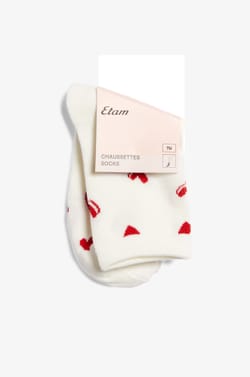 Chaussettes motifs coeurs;${refinementColor}