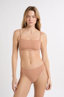 Strapless Microfibre Bra with Removable Straps;${refinementColor}