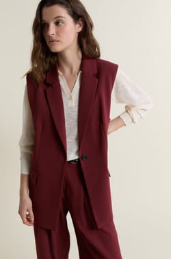 Veste tailleur sans manches;${refinementColor}