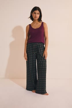 Pantal&oacute;n de pijama estampado;${refinementColor}