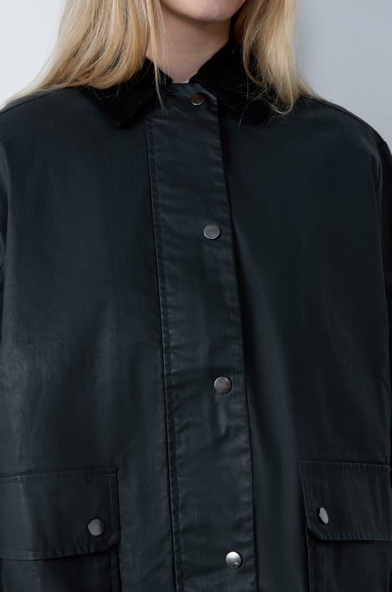 Parka avec col velours côtelé;${refinementColor}