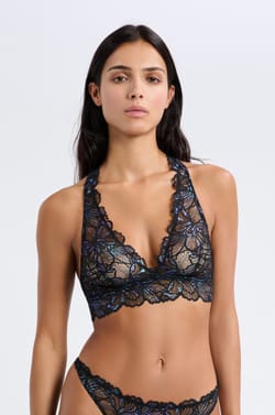 Bra tipo bralette sin aros de encaje;${refinementColor}