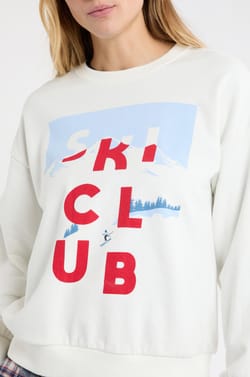 Sudadera de algodón con estampado de esquiadores;${refinementColor}