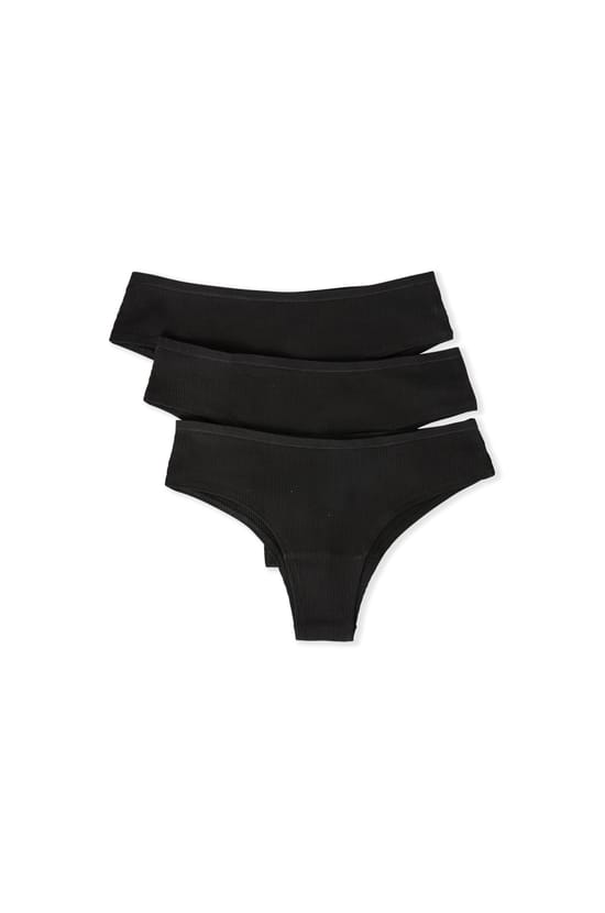 Set Of 3 Cotton Hipsters;${refinementColor}