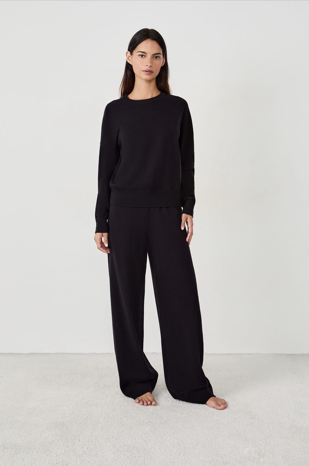 Pull col rond manches longues;${refinementColor}
