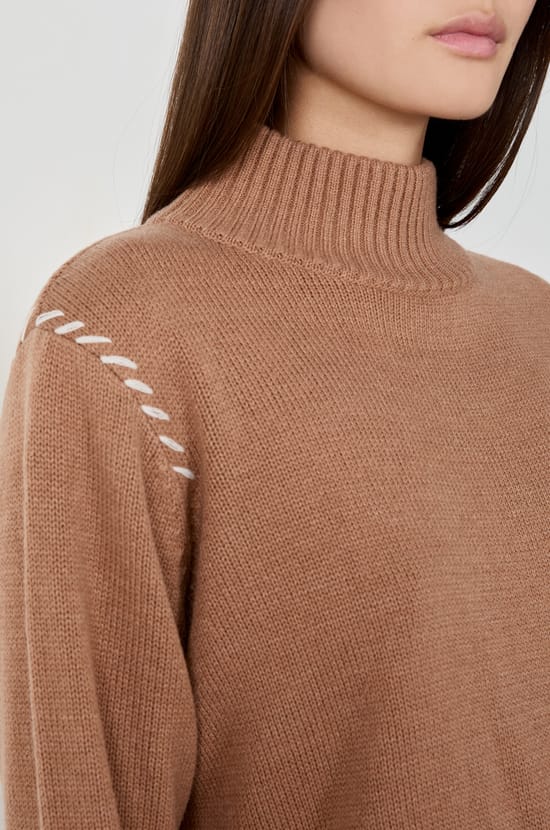 High Neck Sweater;${refinementColor}
