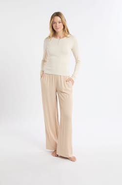 T-shirt manches longues en coton avec boutons;${refinementColor}