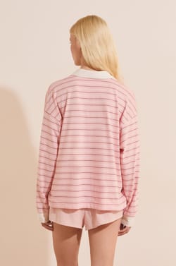 Katoenen T-shirt met strepen;${refinementColor}