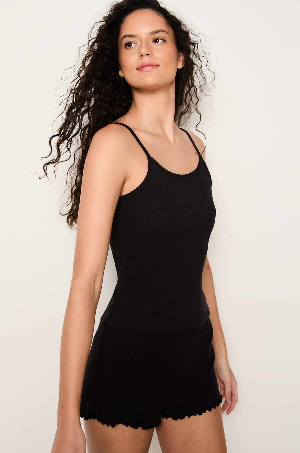 Printed Cotton Camisole;${refinementColor}