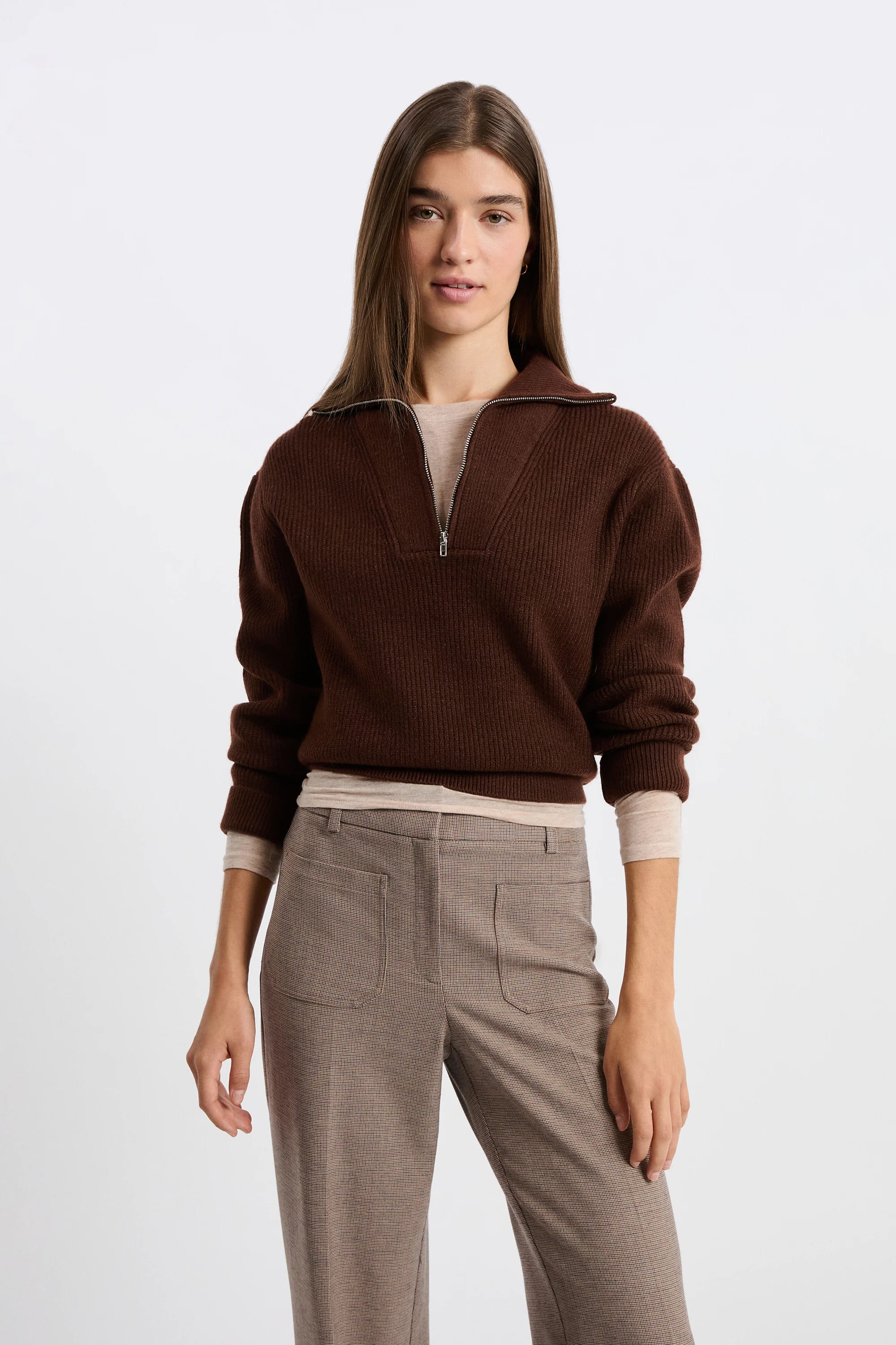 pull col camionneur avec zip