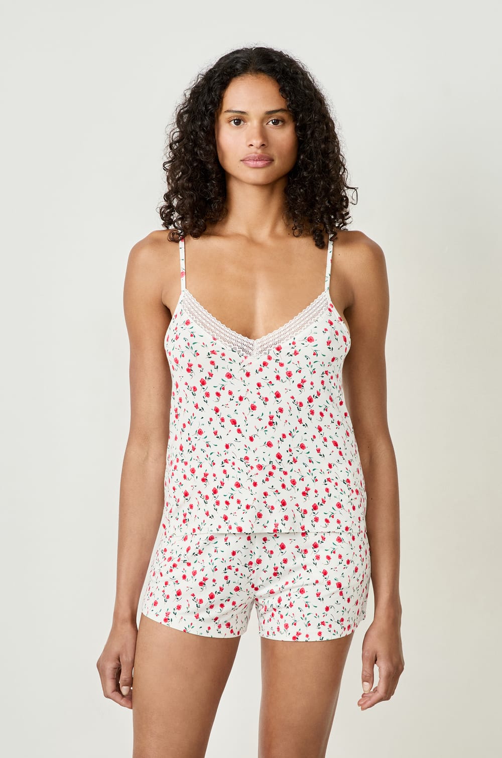 Floral Print Camisole;${refinementColor}