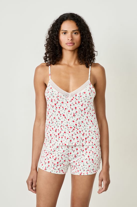 Floral Print Camisole;${refinementColor}