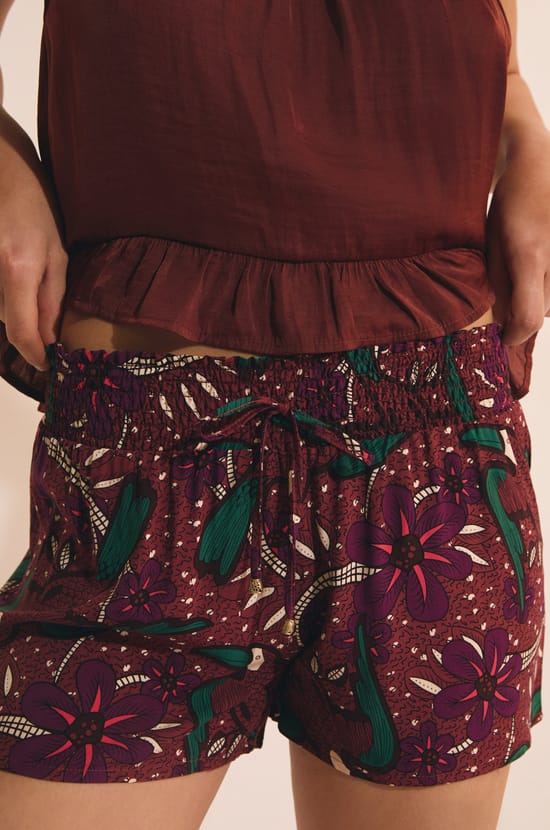 Pantal&oacute;n corto de pijama estampado;${refinementColor}