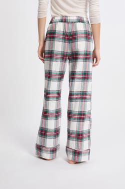 Pantalon de pyjama &agrave; carreaux en coton;${refinementColor}