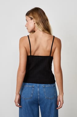 Débardeur en coton à fines bretelles;${refinementColor}