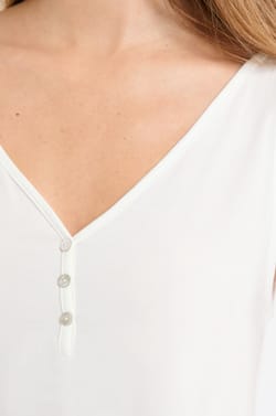 Camiseta sin mangas lisa de modal;${refinementColor}