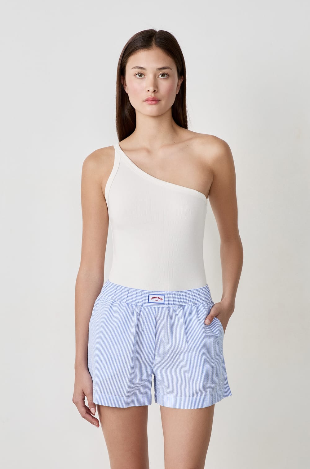 Asymmetric Cotton Tank Top;${refinementColor}