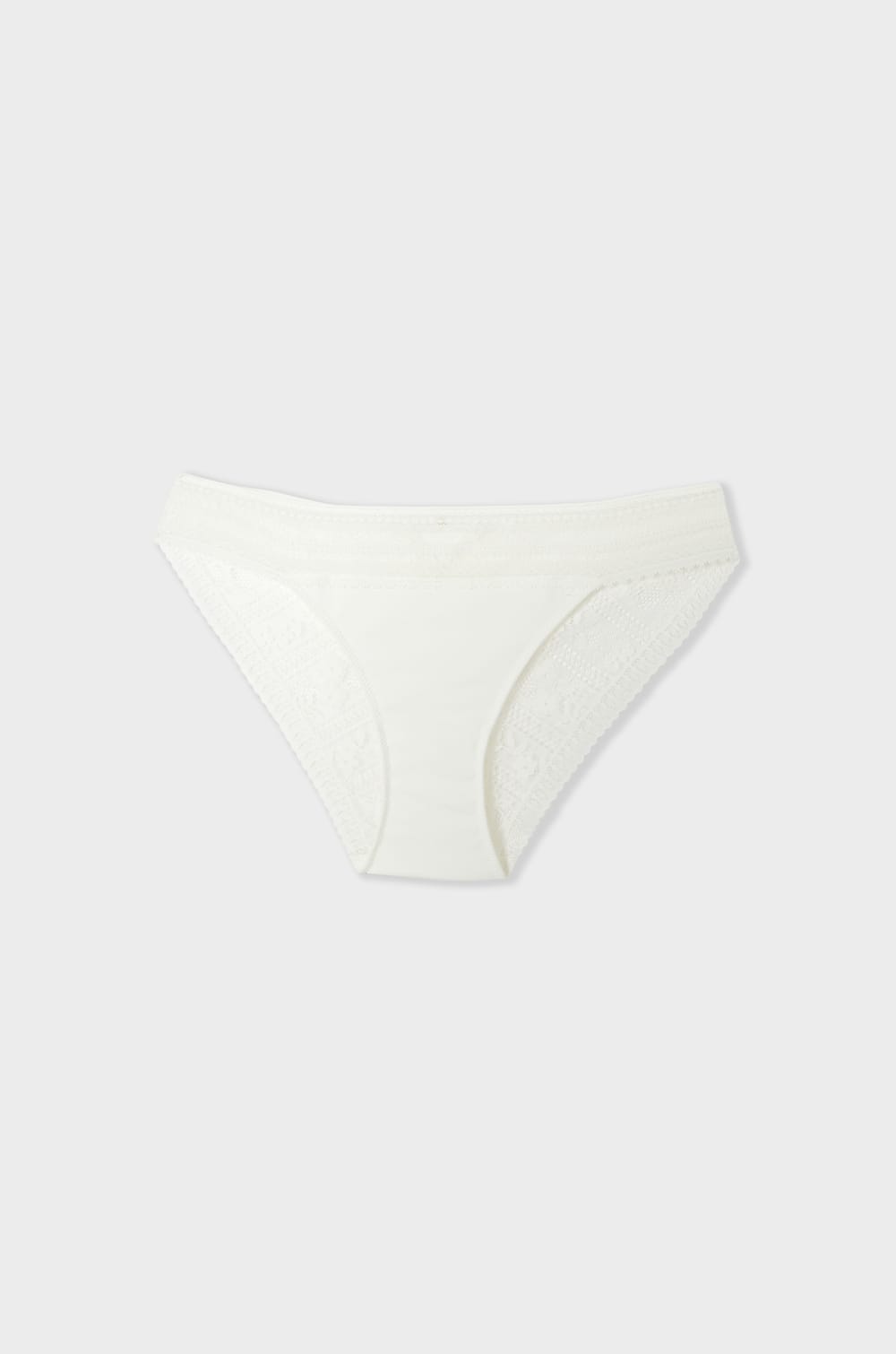 Culotte en dentelle et microfibre;${refinementColor}