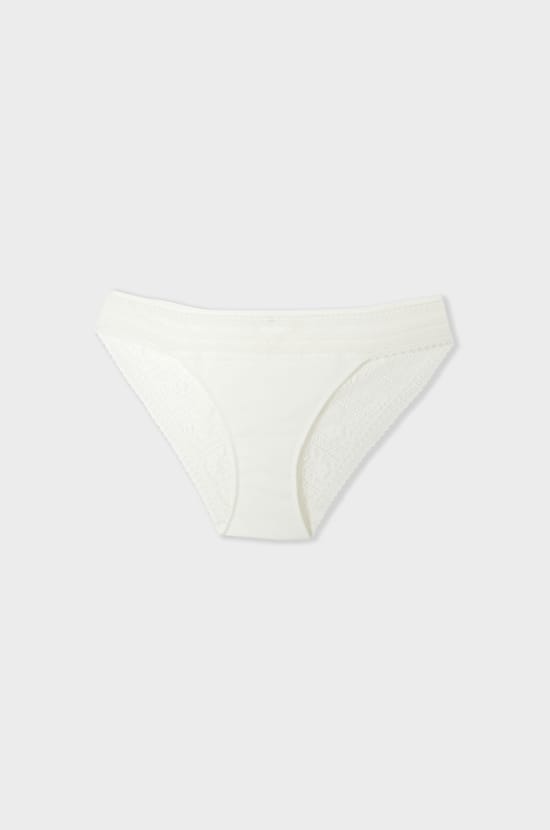 Culotte en dentelle et microfibre;${refinementColor}