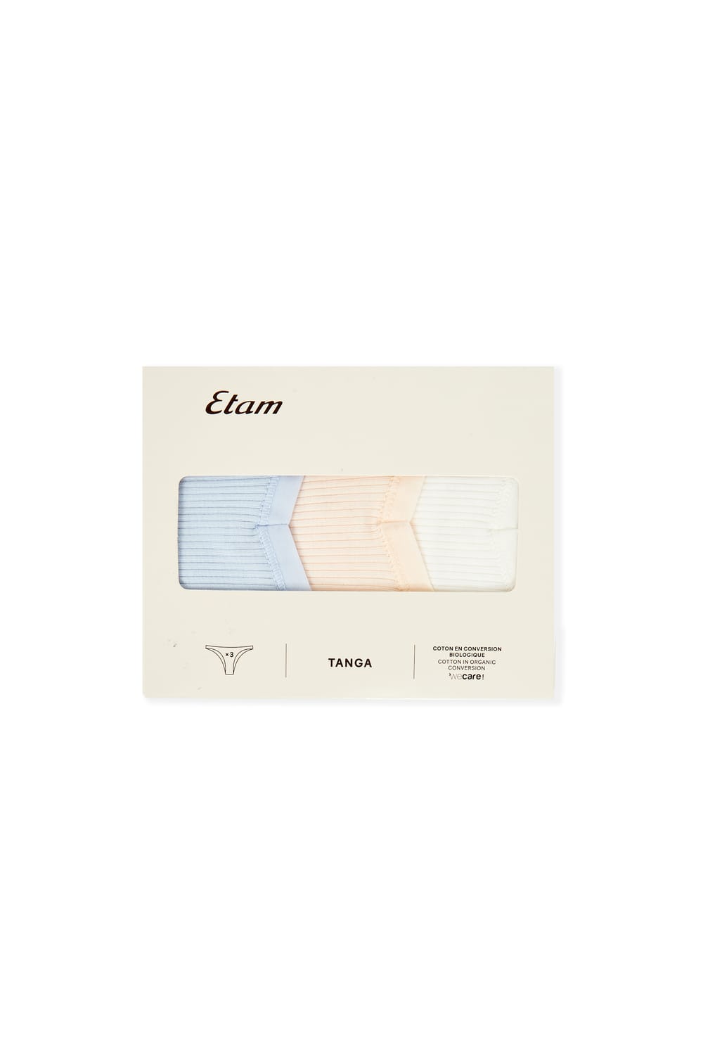 Pack of 3 Cotton Tangas;${refinementColor}